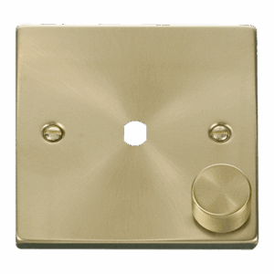 Click Scolmore - Click Deco Vpsb 1 Gang Double Dimmer Plate & Knobs (VPSB140PL)