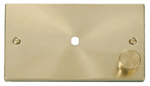 Click Scolmore - Click Deco 2 Gang Plate Single Aperture (1000W Max) (VPSB185)