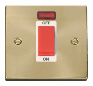 Click Scolmore - Click Deco 1 Gang 45A Dp Switch With Neon White (VPSB201WH)