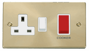Click Scolmore - Click Deco 45A Dp Switch 13A Switched Socket White (VPSB204WH)