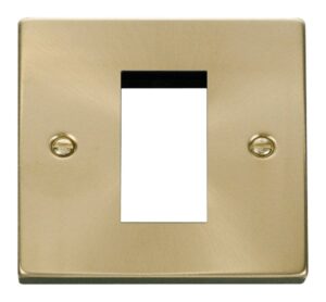 Click Scolmore - Click Deco Single Plate (Single Media Module Aperture) (VPSB310)