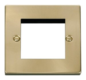 Click Scolmore - Click Deco Single Plate (Twin Media Module Aperture) (VPSB311)
