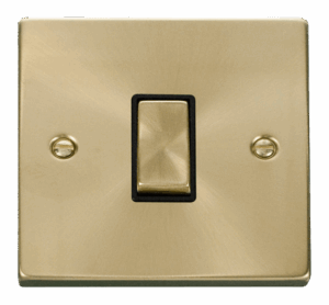 Click Scolmore - Click Deco 1 Gang 2 Way Ingot 10Ax Switch Black (VPSB411BK)