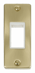 Click Scolmore - Click Deco Single Architrave Plate & Aperture White (VPSB471WH)