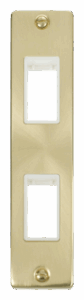 Click Scolmore - Click Deco Double Architrave Plate & Aperture White (VPSB472WH)