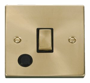 Click Scolmore - Click Deco 20A 1 Gang Dp Ingot Switch With Flex Outlet Black (VPSB522BK)