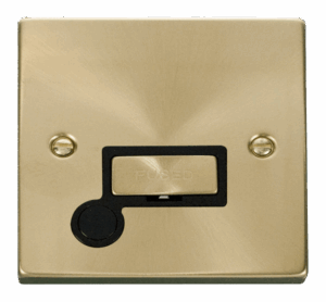 Click Scolmore - Click Deco 13A Fused Ingot Connection Unit With Flex Outlet Black (VPSB550BK)