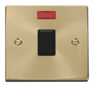 Click Scolmore - Click Deco 20A 1 Gang Dp Switch Neon Black (VPSB623BK)