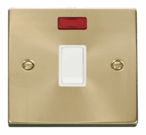 Click Scolmore - Click Deco 20A 1 Gang Dp Switch Neon White (VPSB623WH)