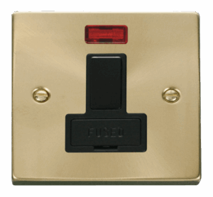 Click Scolmore - Click Deco 13A Fused Switched Connection Unit With Neon Black (VPSB652BK)
