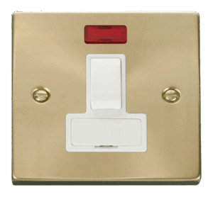 Click Scolmore - Click Deco 13A Fused Switched Connection Unit With Neon White (VPSB652WH)
