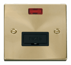 Click Scolmore - Click Deco 13A Fused Connection Unit With Neon Black (VPSB653BK)