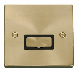 Click Scolmore - Click Deco 13A Fused Ingot Connection Unit Black (VPSB750BK)