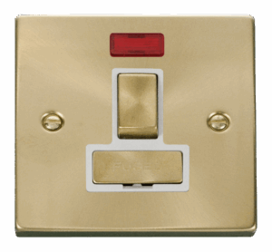 Click Scolmore - Click Deco 13A Fused Ingot Switched Connection Unit With Neon White (VPSB752WH)