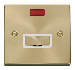 Click Scolmore - Click Deco 13A Fused Ingot Connection Unit With Neon White (VPSB753WH)
