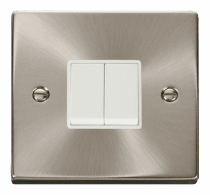 Click Scolmore - Click Deco 2 Gang 2 Way 10Ax Switch White (VPSC012WH)