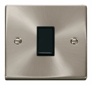 Click Scolmore - Click Deco 1 Gang Intermediate 10Ax Switch Black (VPSC025BK)