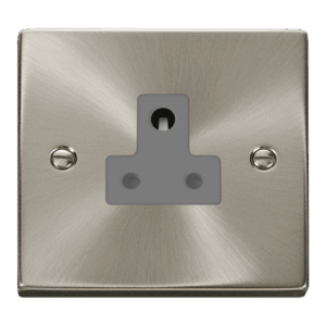 Click Scolmore - Click Deco 5A Round Pin Socket Outlet (VPSC038GY)