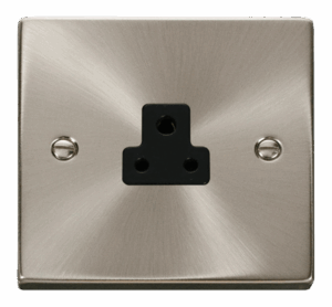 Click Scolmore - Click Deco 2A Round Pin Socket Outlet Black (VPSC039BK)