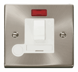Click Scolmore - Click Deco 13A Fused Switched Connection Unit With Flex Outlet & Neon White (VPSC052WH)