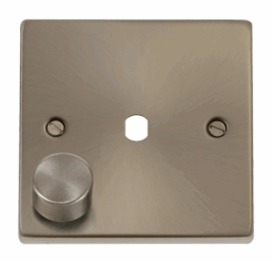 Click Scolmore - Click Deco 1 Gang Single Dimmer Plate & Knob (VPSC140PL)