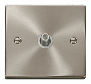 Click Scolmore - Click Deco 1 Gang Satellite Socket Outlet White (VPSC156WH)