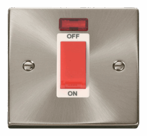 Click Scolmore - Click Deco 1 Gang 45A Dp Switch With Neon White (VPSC201WH)