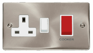 Click Scolmore - Click Deco 45A Dp Switch 13A Switched Socket White (VPSC204WH)