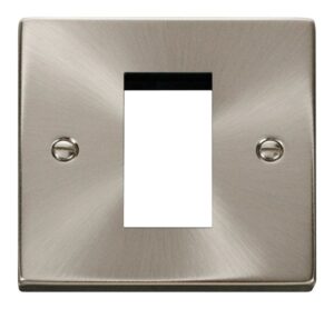 Click Scolmore - Click Deco Single Plate (Single Media Module Aperture) (VPSC310)