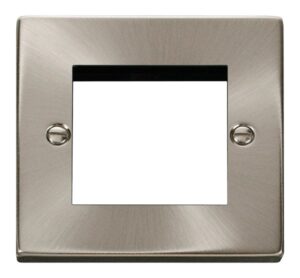 Click Scolmore - Click Deco Single Plate (Twin Media Module Aperture) (VPSC311)