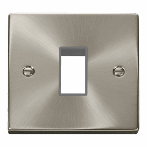 Click Scolmore - Click Deco 1 Gang Minigrid© Unfurnished Plate 1 Aperture (VPSC401GY)