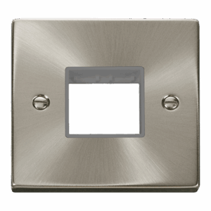 Click Scolmore - Click Deco 1 Gang Minigrid© Unfurnished Plate 2 Apertures (VPSC402GY)