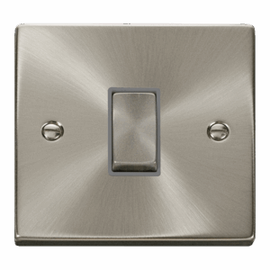 Click Scolmore - Click Deco 10Ax Ingot 1 Gang 2 Way Plate Switch (VPSC411GY)