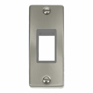 Click Scolmore - Click Deco 1 Gang Minigrid© Unfurnished Architrave Plate 1 Aperture (VPSC471GY)