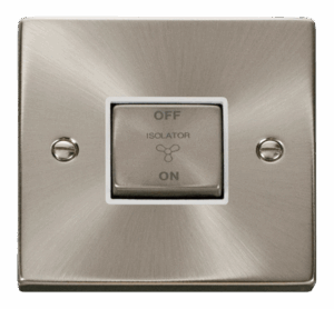 Click Scolmore - Click Deco 10A Ingot 3 Pole Fan Isolation Plate Switch (VPSC520WH)