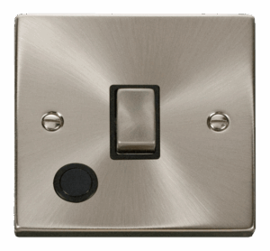 Click Scolmore - Click Deco 20A 1 Gang Dp Ingot Switch With Flex Outlet Black (VPSC522BK)
