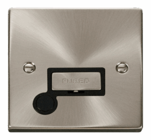 Click Scolmore - Click Deco 13A Fused Ingot Connection Unit With Flex Outlet Black (VPSC550BK)