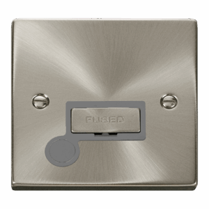 Click Scolmore - Click Deco 13A Ingot Fused Connection Unit With Optional Flex Outlet (VPSC550GY)