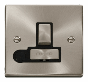 Click Scolmore - Click Deco 13A Fused Ingot Switched Connection Unit With Flex Outlet Black (VPSC551BK)