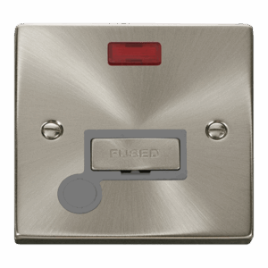 Click Scolmore - Click Deco 13A Ingot Fused Connection Unit With Neon & Optional Flex Outlet (VPSC553GY)