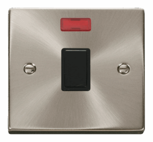 Click Scolmore - Click Deco 20A 1 Gang Dp Switch Neon Black (VPSC623BK)