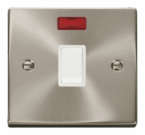 Click Scolmore - Click Deco 20A 1 Gang Dp Switch Neon White (VPSC623WH)