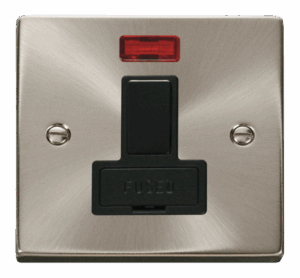 Click Scolmore - Click Deco 13A Fused Switched Connection Unit With Neon Black (VPSC652BK)
