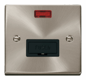 Click Scolmore - Click Deco 13A Fused Connection Unit With Neon Black (VPSC653BK)