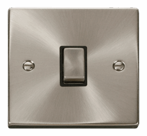 Click Scolmore - Click Deco 20A 1 Gang Dp Ingot Switch Black (VPSC722BK)