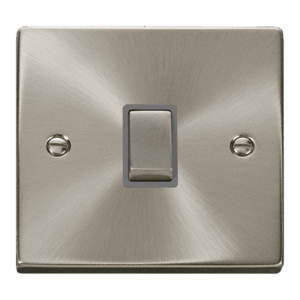 Click Scolmore - Click Deco 20A Ingot Double Pole Plate Switch (VPSC722GY)