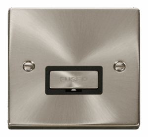 Click Scolmore - Click Deco 13A Fused Ingot Connection Unit Black (VPSC750BK)