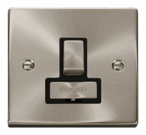 Click Scolmore - Click Deco 13A Fused Ingot Switched Connection Unit Black (VPSC751BK)