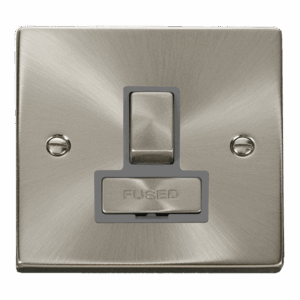 Click Scolmore - Click Deco 13A Ingot Double Pole Switched Fused Connection Unit (VPSC751GY)