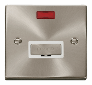 Click Scolmore - Click Deco 13A Fused Ingot Connection Unit With Neon White (VPSC753WH)